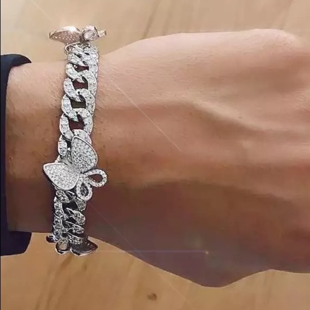 cuban butterfly bracelet